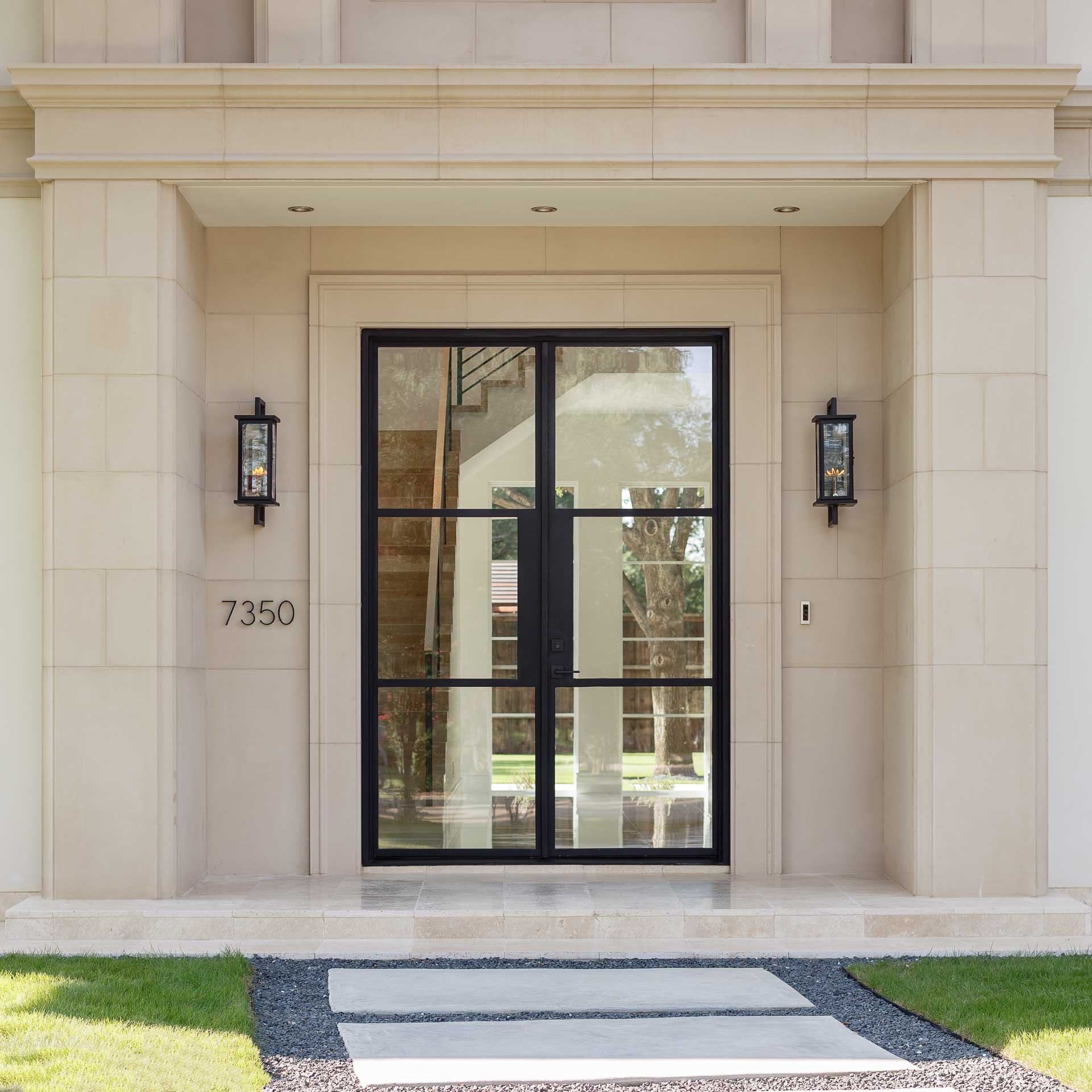 a front door of a building